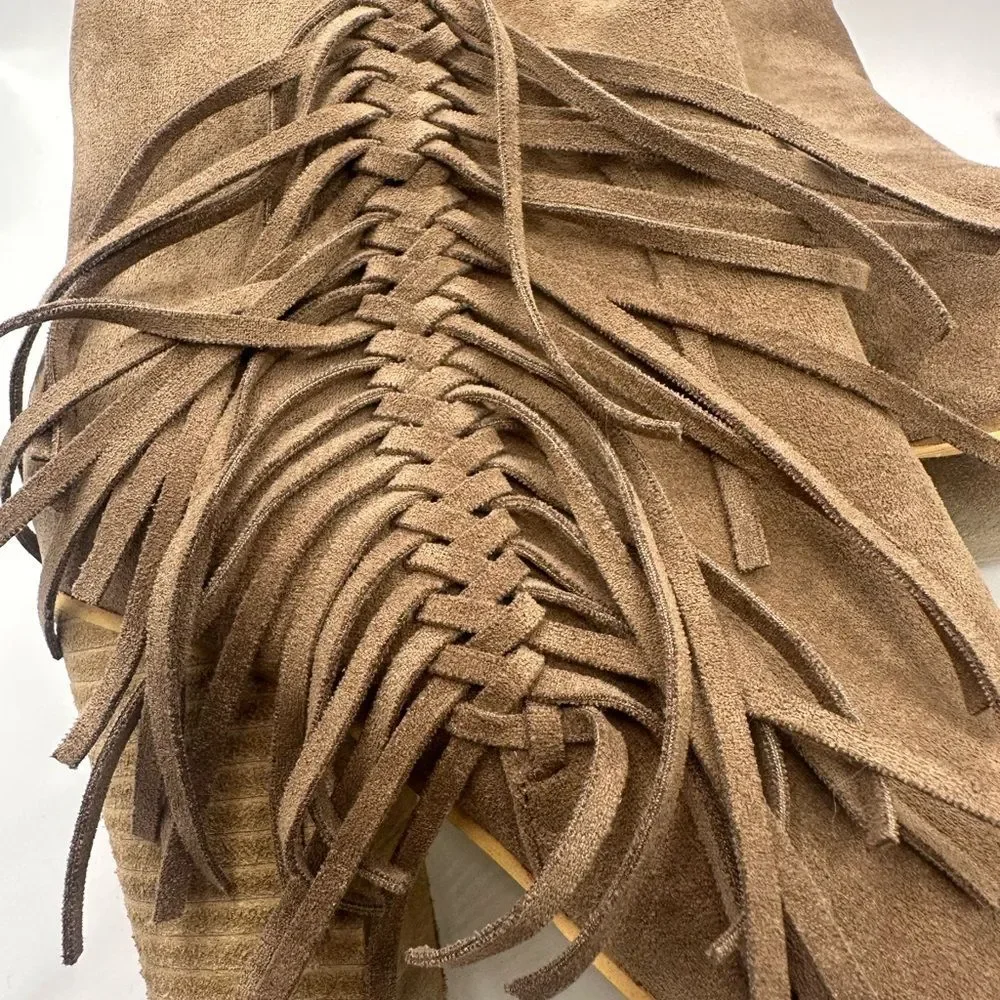 Beast Fashion Fringe Ankle Boot Size 7